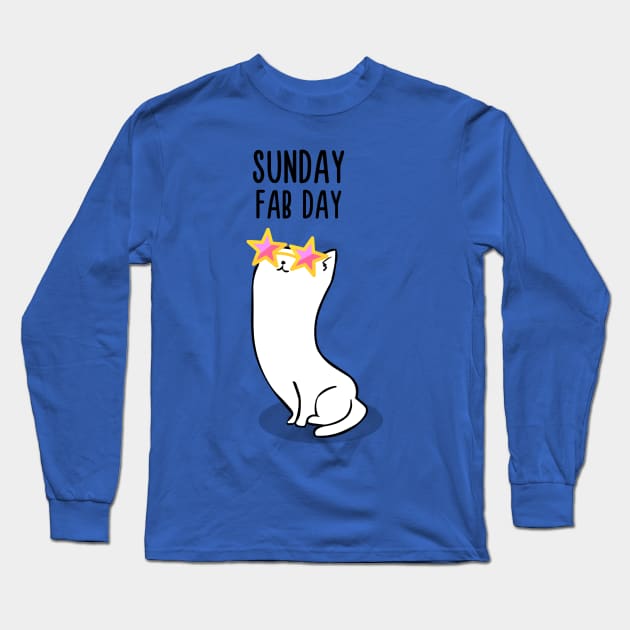 Sunday Fab Day Long Sleeve T-Shirt by AnishaCreations